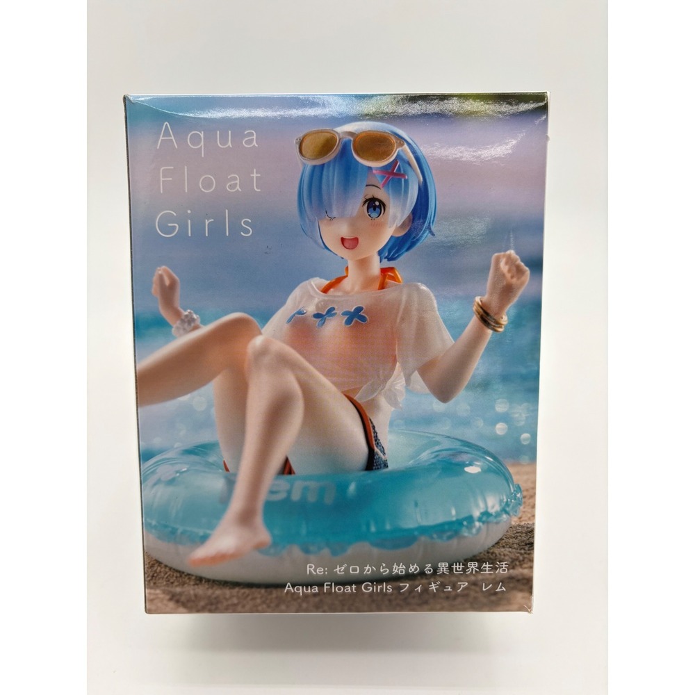 Taito Re:Zero Aqua Float Girls Rem Anime Figure Summer Beach Version New Box